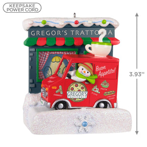 Happy Holiday Parade Collection Gregor's Trattoria Musical Ornament With Light
