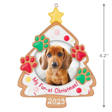 Load image into Gallery viewer, My Fur-st Christmas 2023 Photo Frame Ornament
