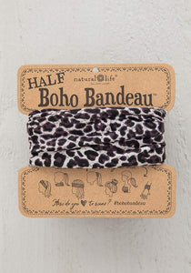 Half Bandeau Grey Leopard