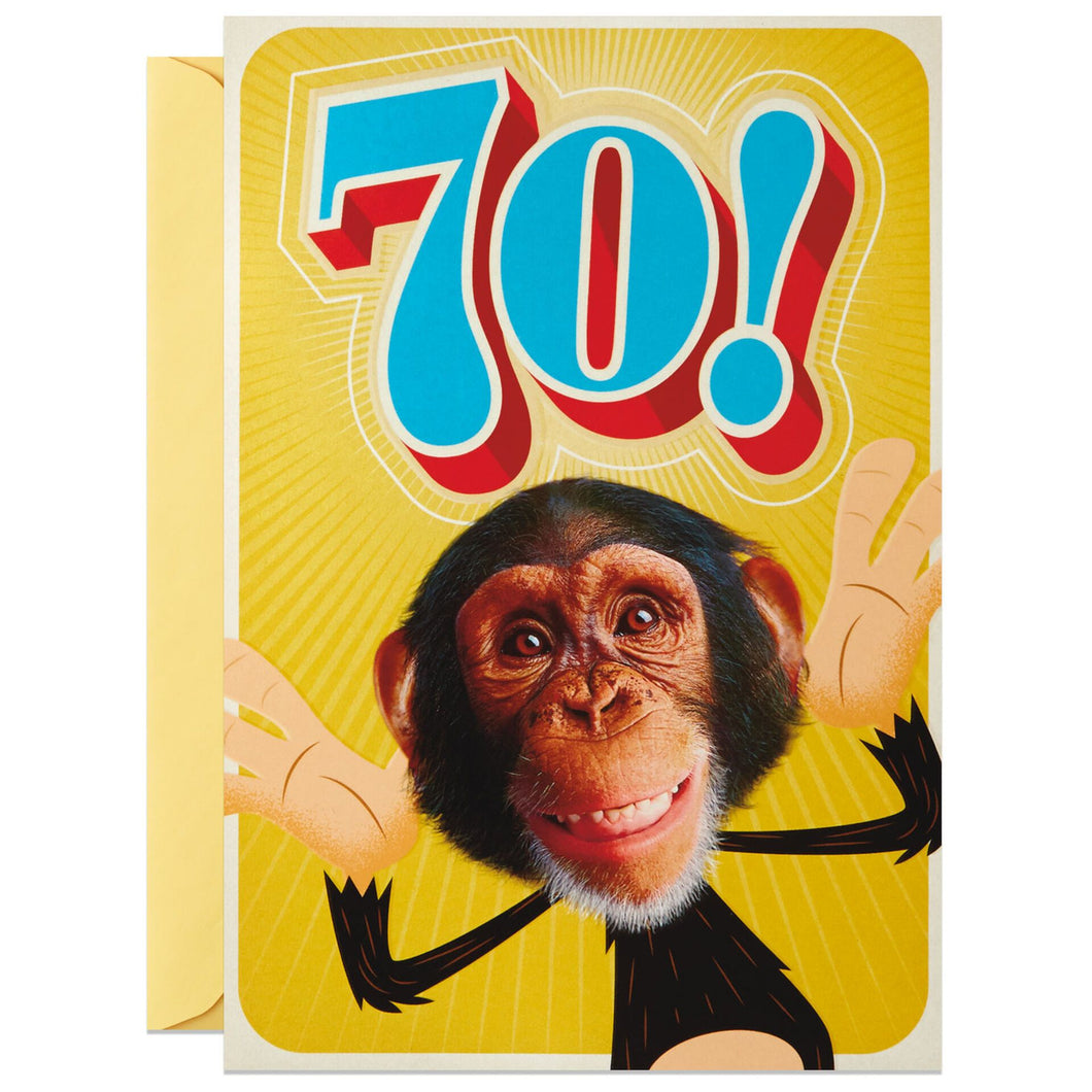 Still Swingin' Funny 70th Birthday Card