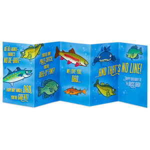 Fishing Puns Funny Birthday Card for Dad