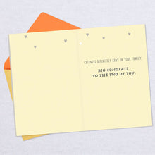 Load image into Gallery viewer, Cuteness Runs in the Family New Baby Congratulations Card
