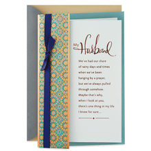 Load image into Gallery viewer, Through Good Days and Bad Anniversary Card for Husband
