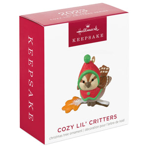 Mini Cozy Lil' Critters Ornament, 1.1"