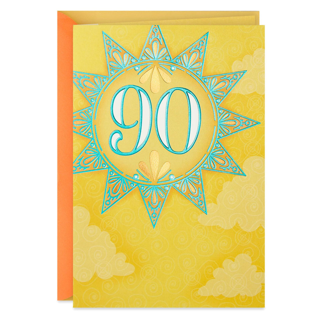 More Laughter 90th Birthday Card