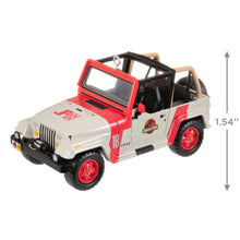 Load image into Gallery viewer, The Car&#39;s the Star Jurassic Park 1992 Jeep Wrangler Metal Ornament
