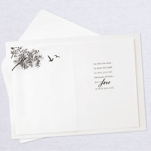 Winter Trees Sympathy Card for Him