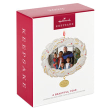 Load image into Gallery viewer, A Beautiful Year 2023 Metal Photo Frame Ornament
