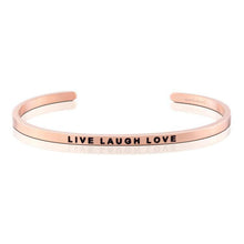 Load image into Gallery viewer, Live Love Laugh Bracelet-Silver, Gold and Rose gold
