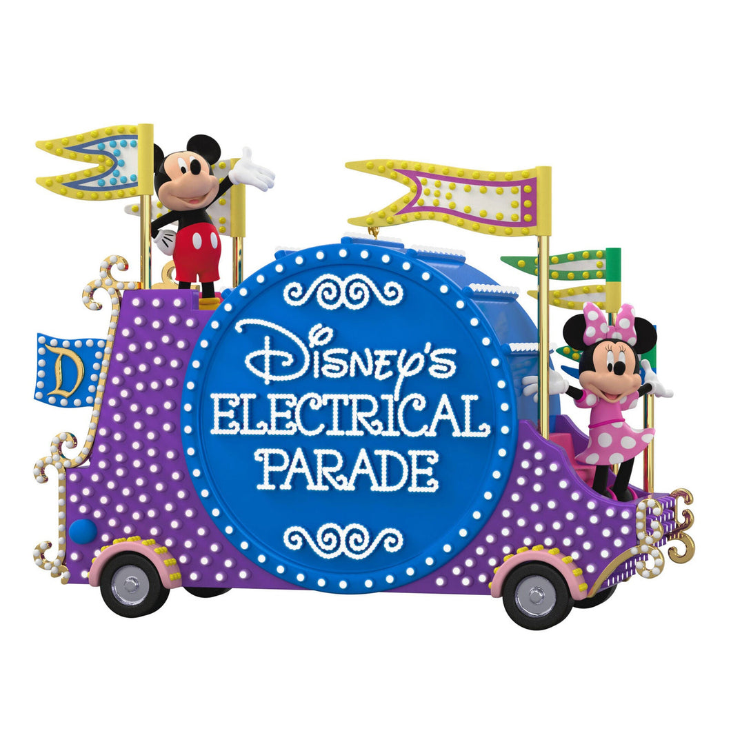 Disney Mickey Mouse Disney's Electrical Parade Musical Ornament With Light