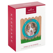 Load image into Gallery viewer, Doggy in the Window 2023 Photo Frame Ornament
