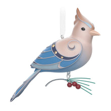 Load image into Gallery viewer, The Beauty of the Birds Leucistic Steller&#39;s Jay Ornament
