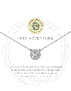Spartina - Sea La Vie Find Adventure Silver Necklace (18" Chain)