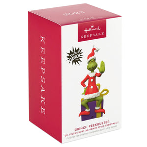 Dr. Seuss's How the Grinch Stole Christmas!™ Grinch Peekbuster Ornament With Motion-Activated Sound
