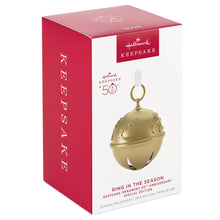 Load image into Gallery viewer, 50th Anniversary Ring in the Season Special Edition Metal Bell Ornament
