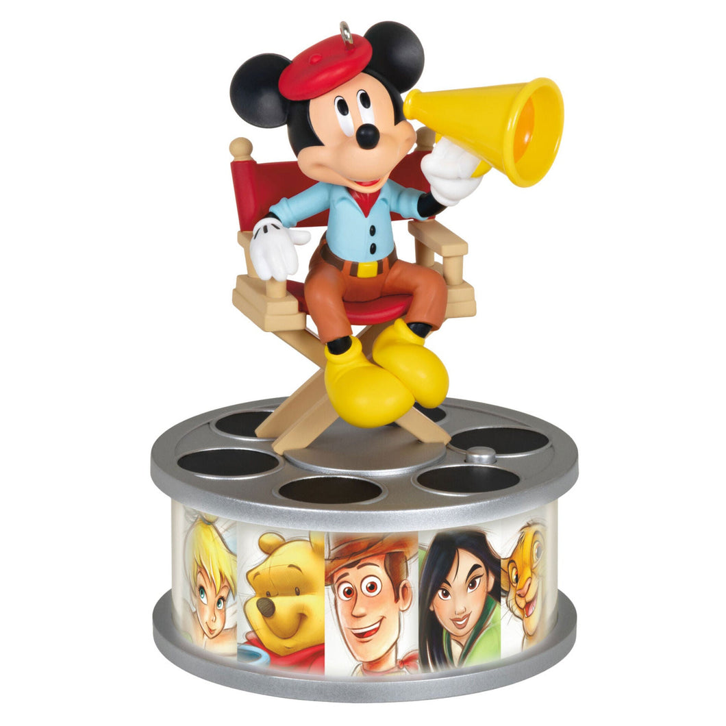 Disney 100 Years of Wonder Director Mickey Mouse Ornament With Light and Sound