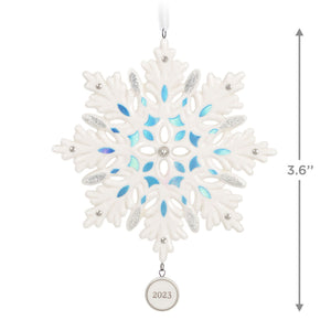Snowflake 2023 Porcelain Ornament