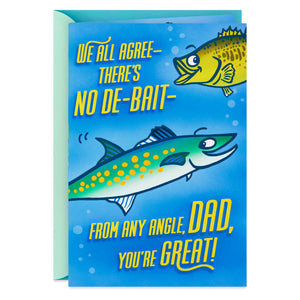 Fishing Puns Funny Birthday Card for Dad