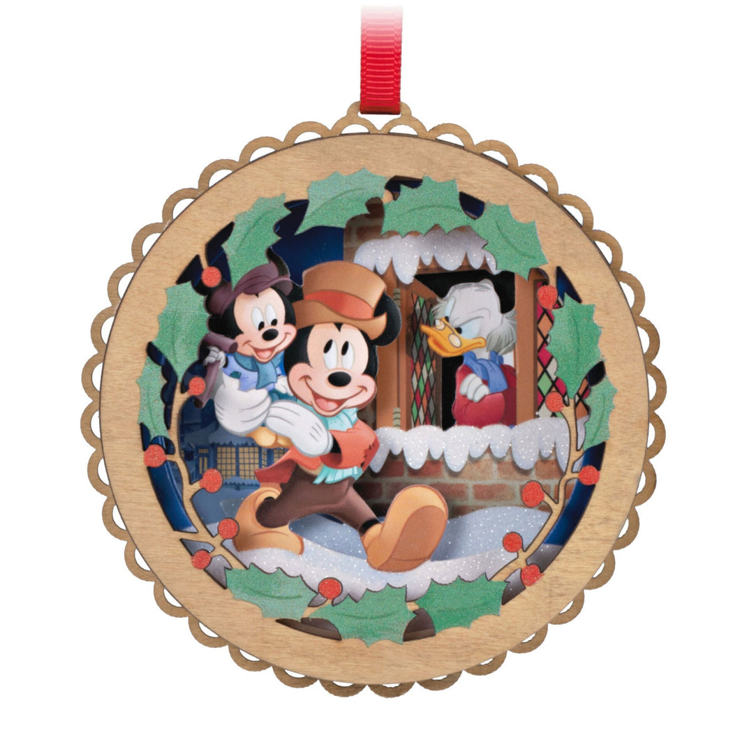Disney Mickey's Christmas Carol 40th Anniversary Papercraft Ornament