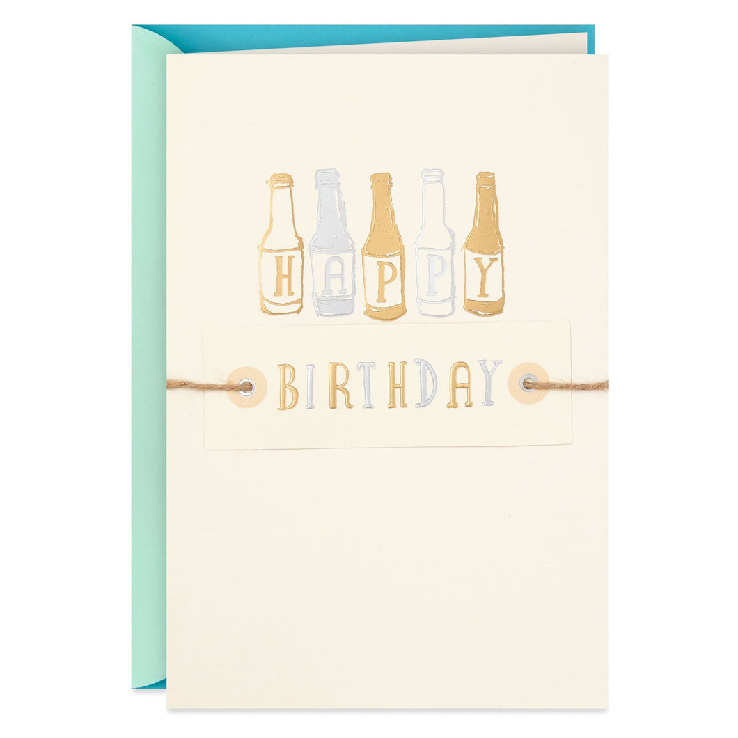 Here's to You Bottles Birthday Card