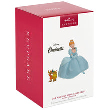 Load image into Gallery viewer, Disney Cinderella Jaq and Gus Love Cinderelly Christmas Ornaments, Set of 2
