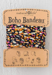 Boho Bandeau Black/Pink Ditzy