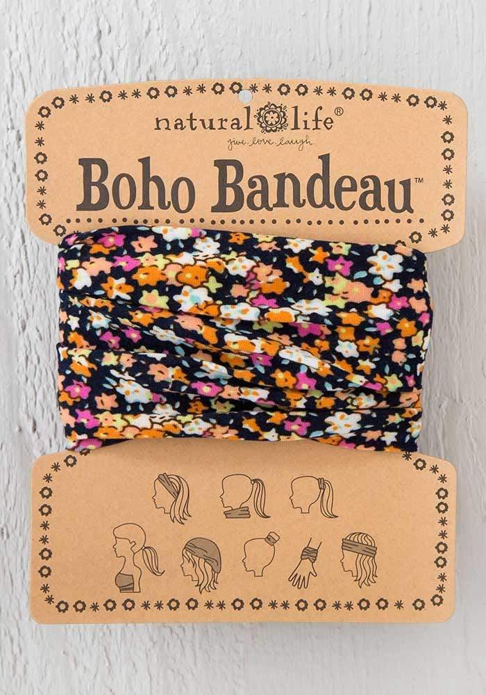 Boho Bandeau Black/Pink Ditzy