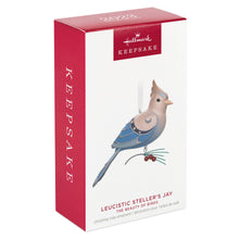 Load image into Gallery viewer, The Beauty of the Birds Leucistic Steller&#39;s Jay Ornament
