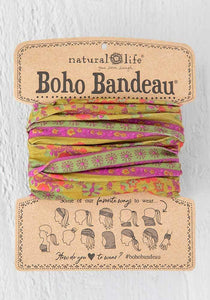 Boho Bandeau Red/Pink Flowers