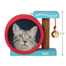 Load image into Gallery viewer, Purr-fect Christmas 2023 Photo Frame Ornament
