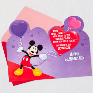 Disney Mickey Mouse So Loved Valentine's Day Card for Grandson