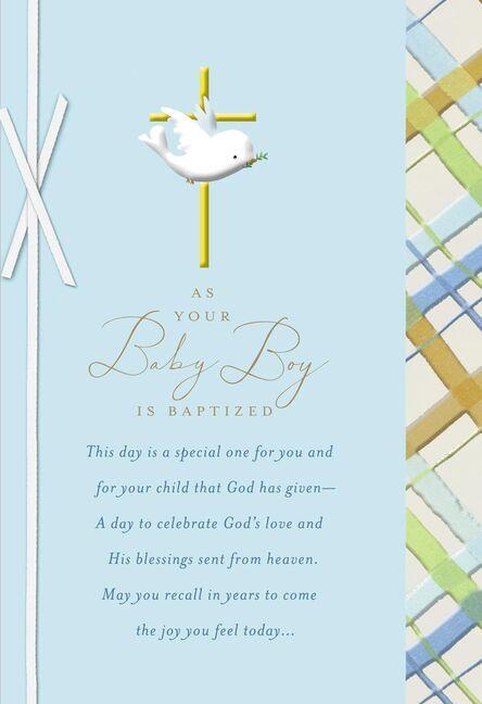 Baptism Card For Daughter, Granddaughter, Niece, Goddaughter, Sister...