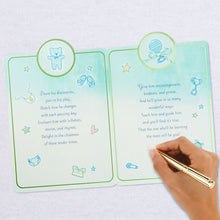 Load image into Gallery viewer, Welcome With a Kiss and Hug New Baby Boy Card

