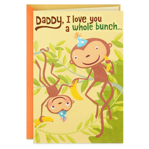Monkeys on a Tree Birthday Card for Daddy