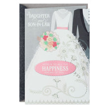 Load image into Gallery viewer, Happiness Ahead Daughter and Son-in-Law Wedding Card
