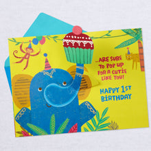 Load image into Gallery viewer, Jungle Animals Pop-Up 1st Birthday Card
