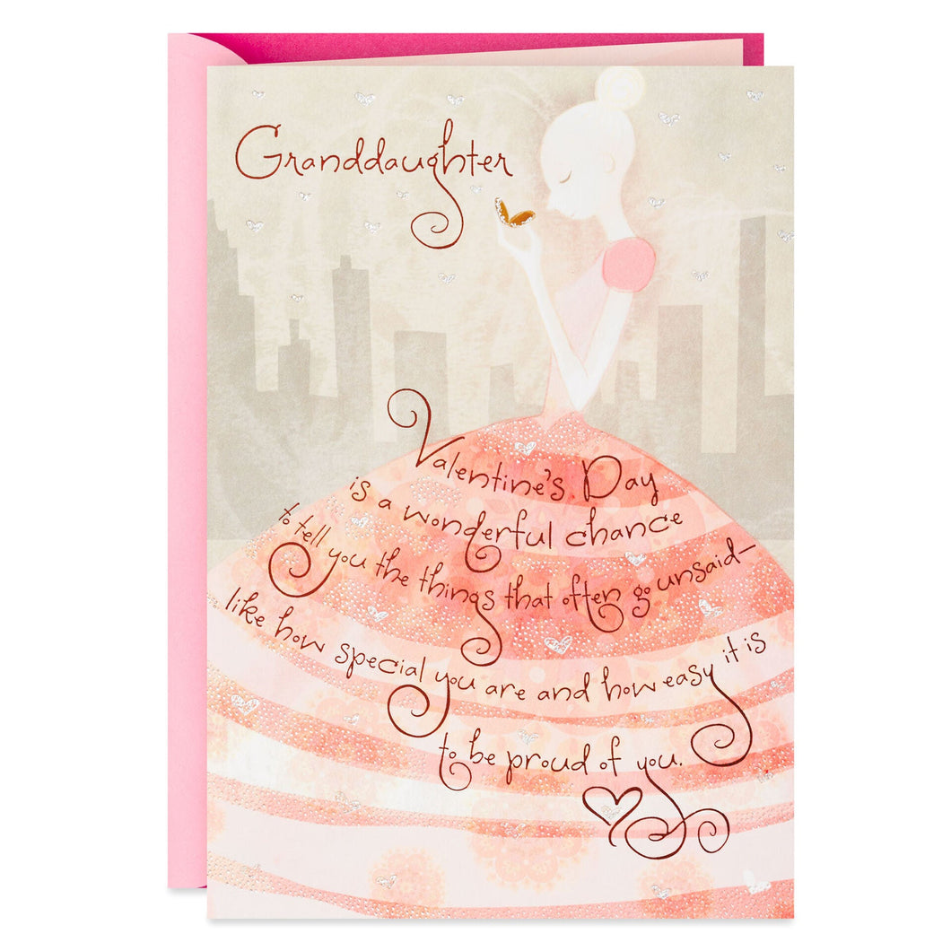 Grown Up Beautifully Valentine's Day Card for Granddaughter