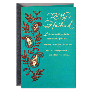 Paisley Vine Birthday Card for Husband