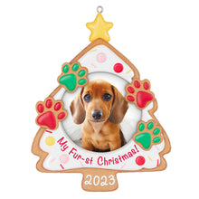Load image into Gallery viewer, My Fur-st Christmas 2023 Photo Frame Ornament
