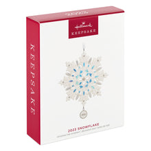 Load image into Gallery viewer, Snowflake 2023 Porcelain Ornament
