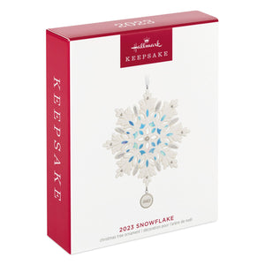 Snowflake 2023 Porcelain Ornament