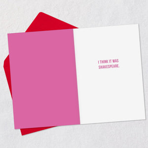 Most Romantic Words: Let's Get Takeout Funny Love Card