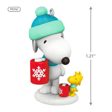 Load image into Gallery viewer, Mini Peanuts® Winter Fun With Snoopy Ornament, 1.21&quot;
