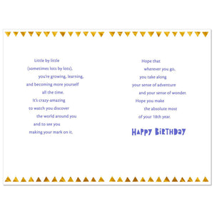 Loved and Amazing 18th Birthday Card