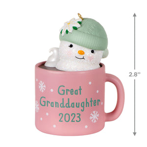 Great-Granddaughter Hot Cocoa Mug 2023 Ornament