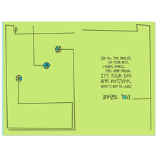 Load image into Gallery viewer, Star of David Letters Bar Mitzvah Congratulations Card
