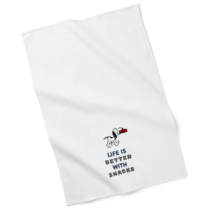 Peanuts® Snoopy Life Is Better With Snacks Tea Towel