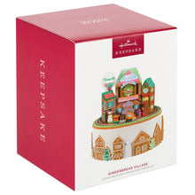 Load image into Gallery viewer, Gingerbread Village Musical Ornament With Light and Motion
