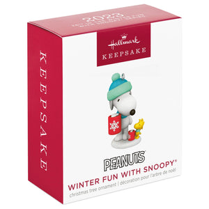 Mini Peanuts® Winter Fun With Snoopy Ornament, 1.21"
